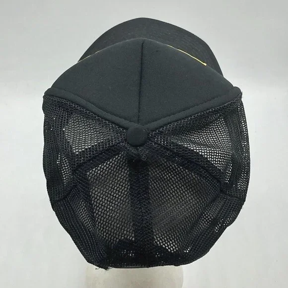 Vintage Kenwood Audio Equipement Foam Mesh Snapback Trucker Hat Black Cap - Picture 3 of 9